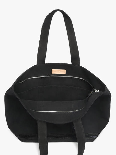 Cabas Cabas Coton Vanessa bruno Noir cabas 63140409 vue secondaire 4