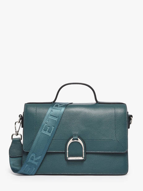 Sac Bandoulière M Altesse Cuir Etrier Bleu altesse EALT048M