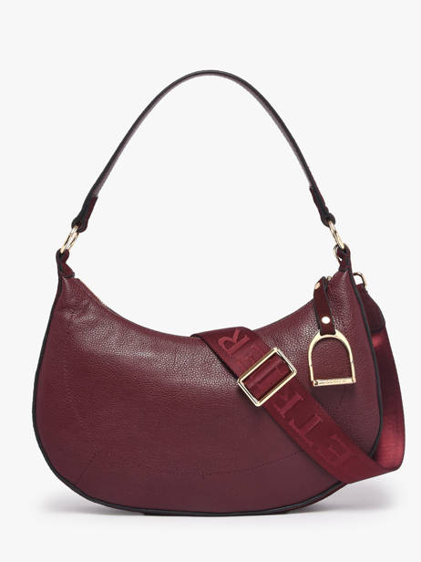 Shoulder Bag Altesse Suede Leather Etrier Red altesse suede EASU017M other view 6