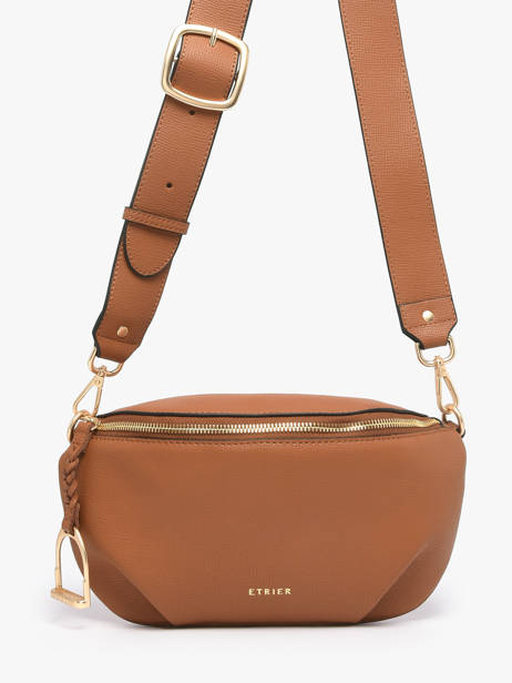 Belt Bag Torsade Leather Etrier Brown torsade ETOS022M other view 1