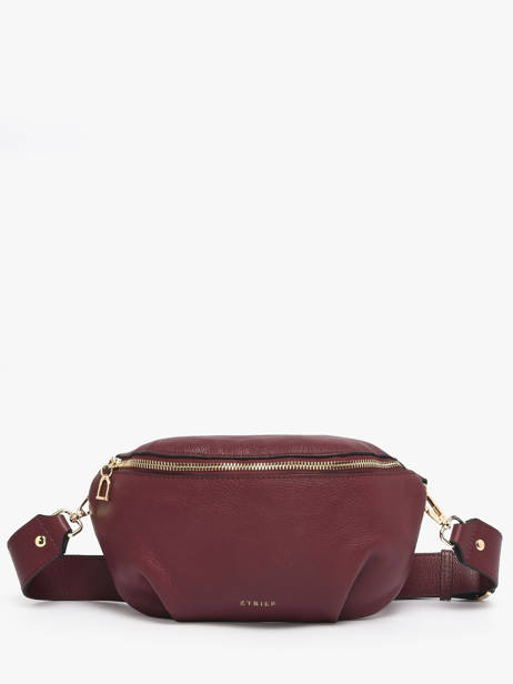 Medium Leather Tradition Belt Bag Etrier Red tradition ETRA022M