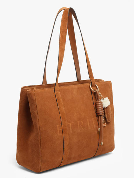 A4 Size Shoulder Bag Alpin Leather Etrier Brown alpin EALN140M other view 2