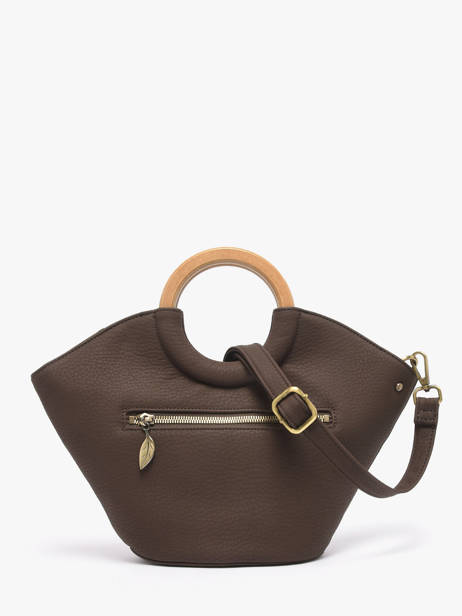 Sac Bandoulière Neflier Patchwork Woomen Marron neflier patchwork WNET02 vue secondaire 6
