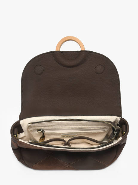 Sac Bandoulière Neflier Patchwork Woomen Marron neflier patchwork WNET04 vue secondaire 4