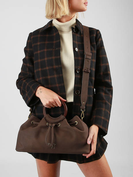 Sac Bandoulière Verveine Woomen Marron verveine WVER04 vue secondaire 1