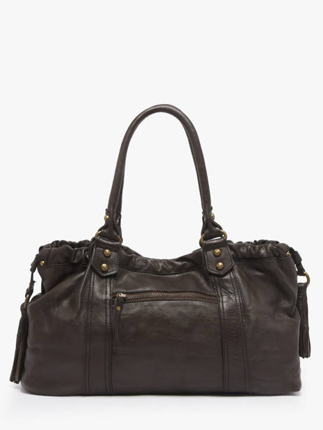 Shoulder Bag Cow Leather Basilic pepper Brown cow BCOW89