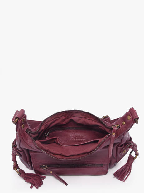 Sac Bandoulière Cow Cuir Basilic pepper Rouge cow BCOW91 vue secondaire 3