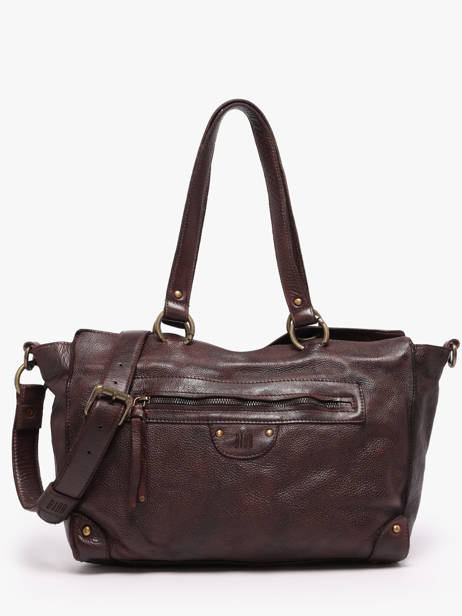 Sac Bandoulière Heritage Cuir Biba Marron heritage AKA2L