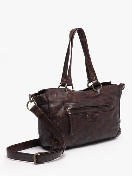 Sac Bandoulière Heritage Cuir Biba Marron heritage AKA2L vue secondaire 1