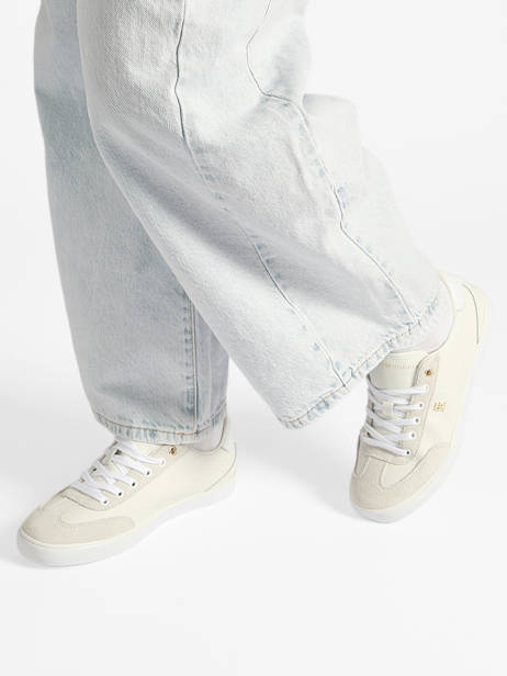 Sneakers In Leather Tommy hilfiger White women 9391YBL other view 1