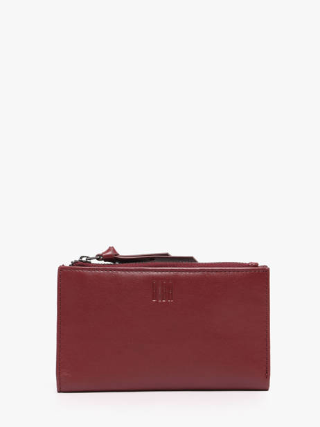Portefeuille Cuir Biba Rouge wallet VAW3L