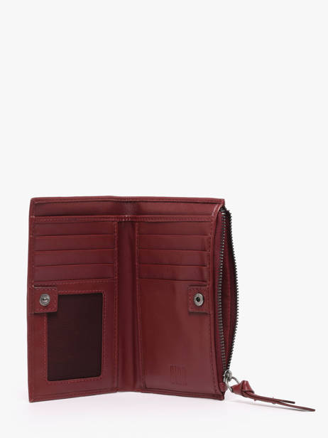 Portefeuille Cuir Biba Rouge wallet VAW3L vue secondaire 1