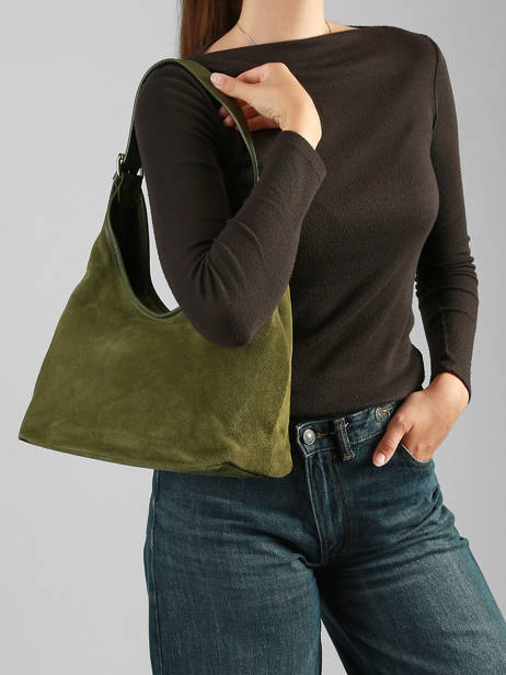 Sac Porté épaule Velvet Caviar Cuir Milano Vert velvet caviar VC26062 vue secondaire 1