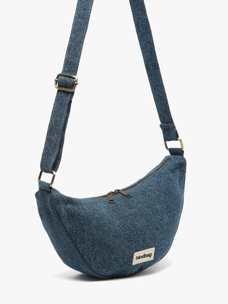 Sac Bandoulière Denim Coton Hindbag Bleu denim DE vue secondaire 1