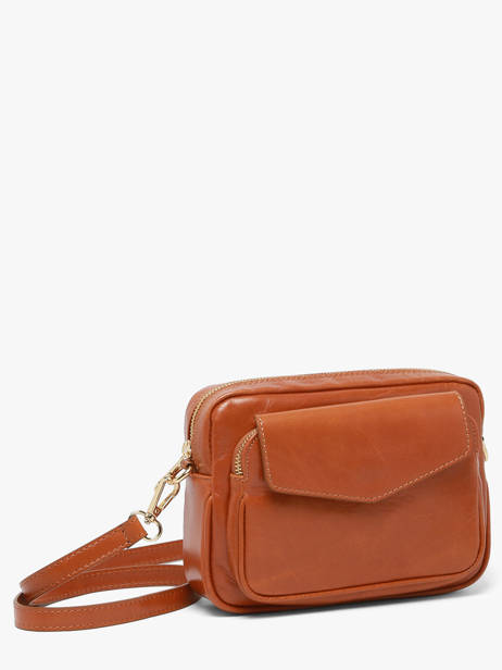 Shoulder Bag Shiny Sauvage Leather Milano Brown shiny sauvage SS25067 other view 1