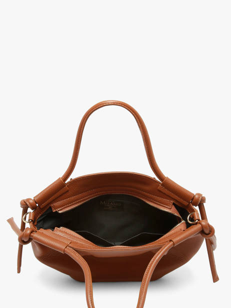 Satchel Caviar Leather Milano Brown caviar CA26062 other view 2