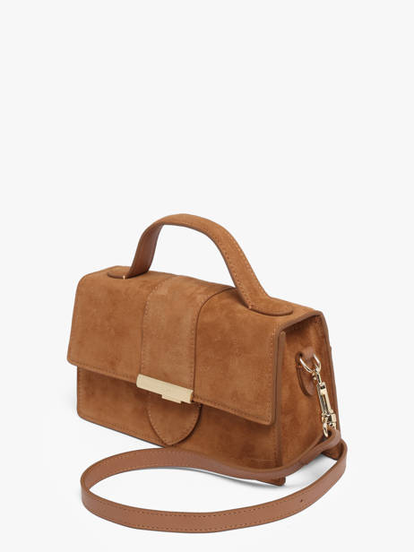 Sac Bandoulière Suede Ily Cuir Lancaster Beige suede ily 10 vue secondaire 1