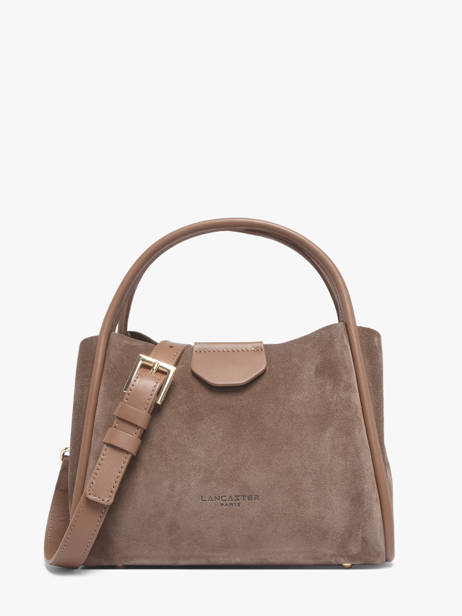 Satchel Suede Ida Leather Lancaster Beige suede ida 100