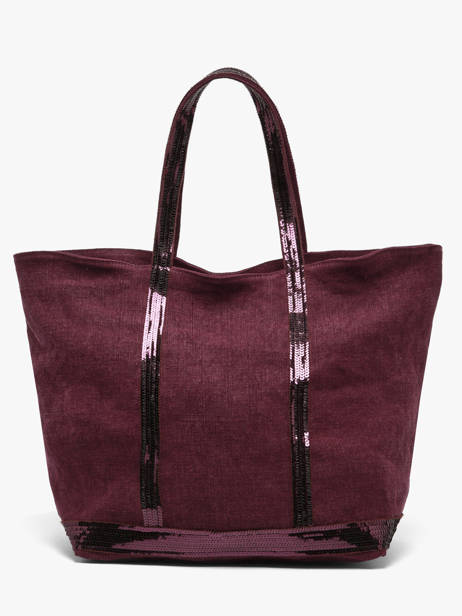 Le Cabas L Lin Et Paillettes Vanessa bruno Violet cabas lin 31V40315 vue secondaire 4