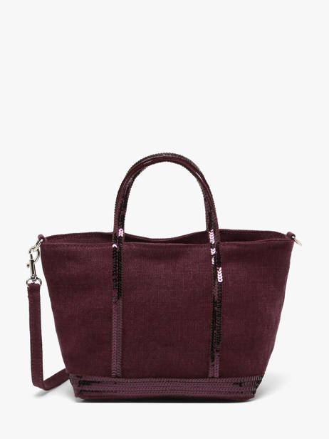 Sac Bandoulière Baby Cabas Lin Paillettes Vanessa bruno Violet cabas lin 31V40410