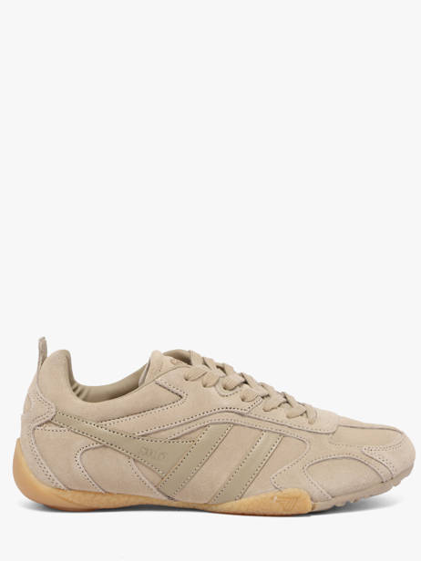 Sneakers En Cuir Gola Beige women CLB938FF