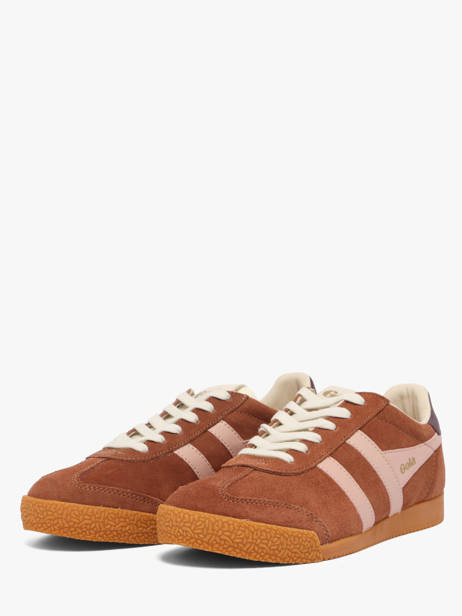 Sneakers En Cuir Gola Marron women CLB538LK vue secondaire 1