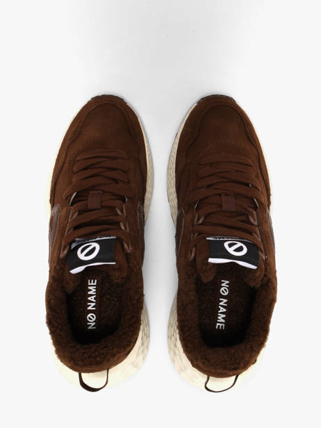 Platform Sneakers In Leather No name Brown women NNVESC04 other view 3