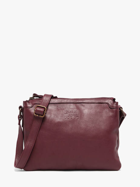 Sac Bandoulière Cow Cuir Basilic pepper Rouge cow BCOW83