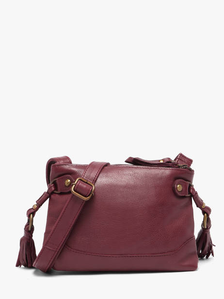 Sac Bandoulière Cow Cuir Basilic pepper Rouge cow BCOW82 vue secondaire 4