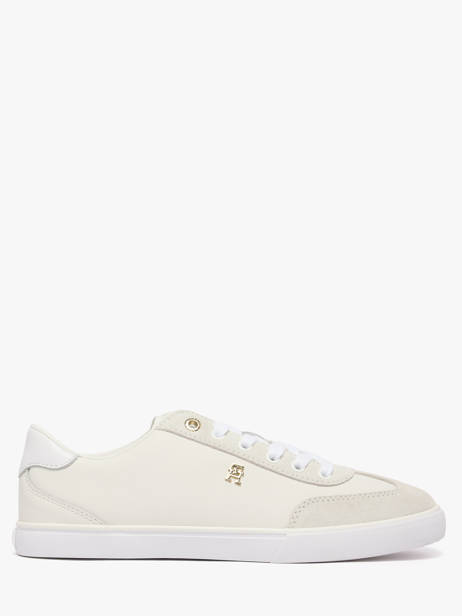 Sneakers In Leather Tommy hilfiger White women 9391YBL