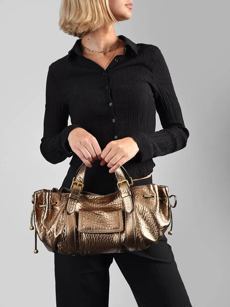 Sac 18h En Cuir Bubble Gerard darel Or bubble DES67429 vue secondaire 1