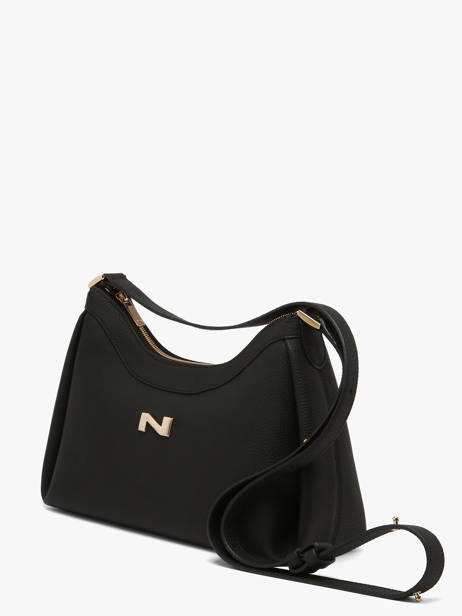 Sac Porté épaule Maia Cuir Nathan baume Noir nymphea 6 vue secondaire 1