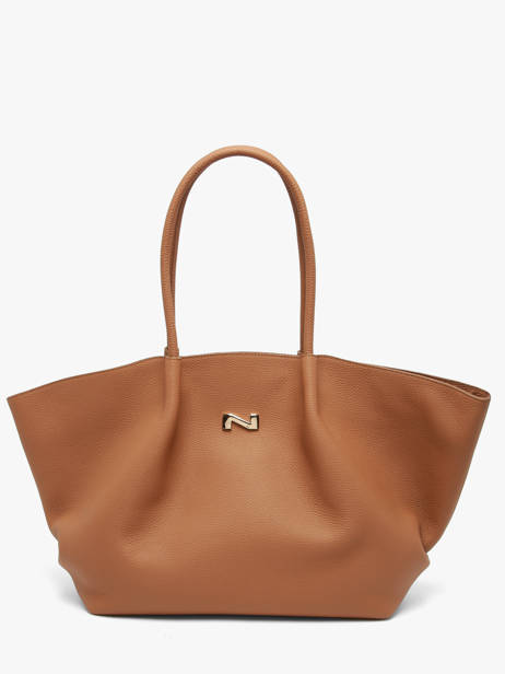 Sac Porté épaule Nymphea Cuir Nathan baume Marron nymphea 7