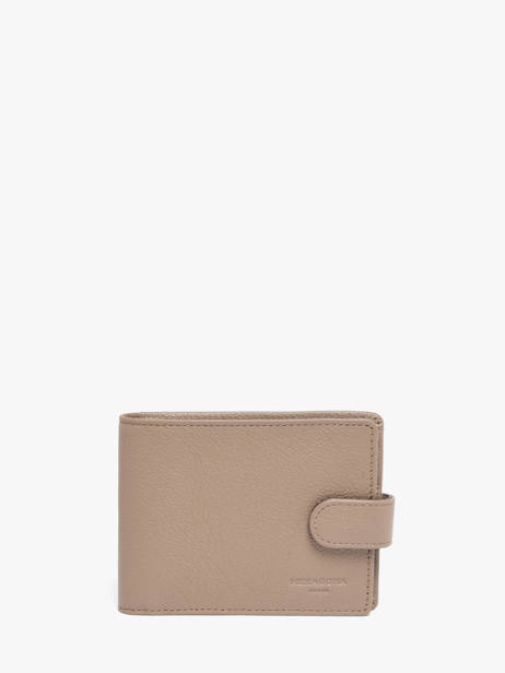 Wallet Leather Hexagona Beige confort 461050R