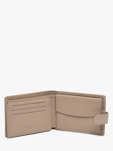 Wallet Leather Hexagona Beige confort 461050R other view 1