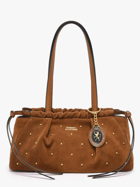 Sac Porté épaule Th Soft Cuir Tommy hilfiger Marron th soft AW19202