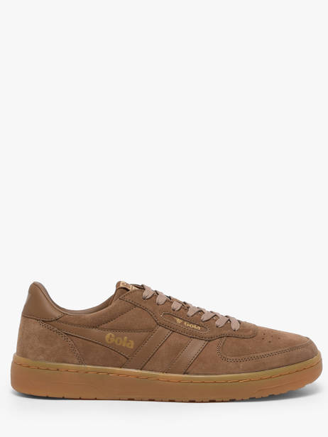 Sneakers In Leather Gola Brown men CMB571CF