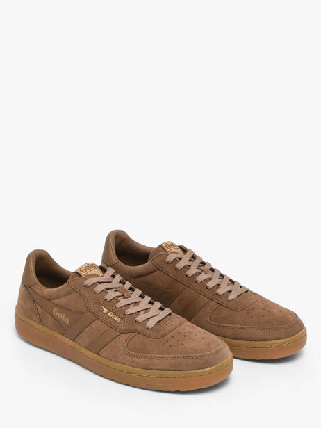 Sneakers In Leather Gola Brown men CMB571CF other view 1