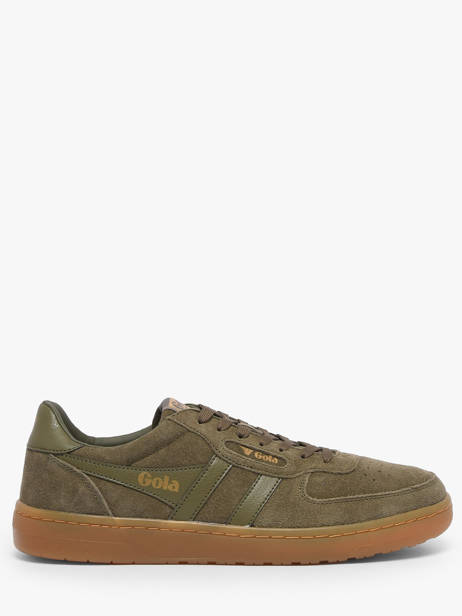 Sneakers In Leather Gola Green men CMB571LN