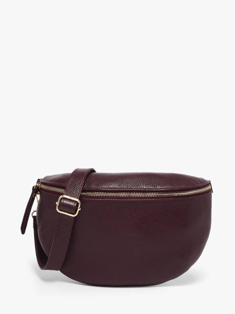 Sac Banane Cuir Milano Violet caviar CA21123O