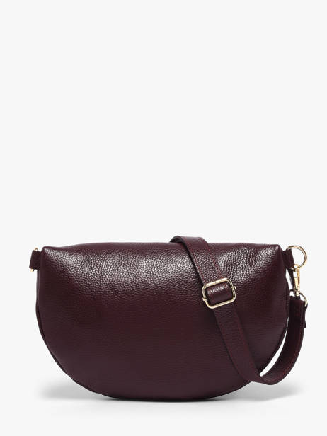 Sac Banane Cuir Milano Violet caviar CA21123O vue secondaire 4