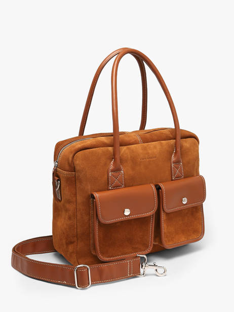 Sac Porté Main A4 La Suite Cuir Paul marius Orange la suite DANDYSUI vue secondaire 2