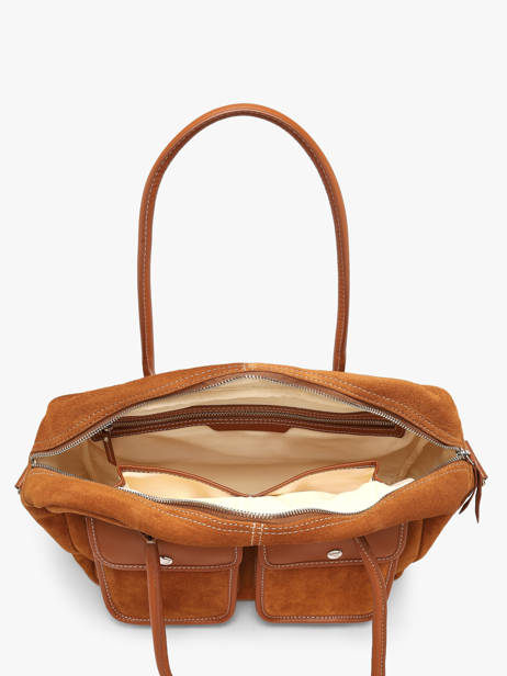 Sac Porté Main A4 La Suite Cuir Paul marius Orange la suite DANDYSUI vue secondaire 3