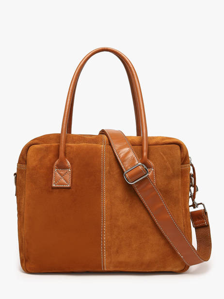 Sac Porté Main A4 La Suite Cuir Paul marius Orange la suite DANDYSUI vue secondaire 4