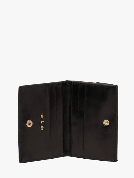 Portefeuille  Joa Cuir Nat et nin Noir vintage JOA vue secondaire 1