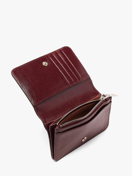 Portefeuille Ysia Cuir Nat et nin Rouge vintage YSIA vue secondaire 2