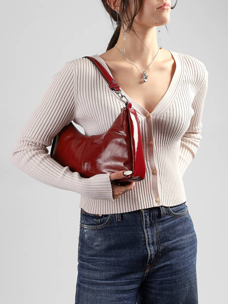 Sac Porté épaule Rejina Cuir Nat et nin Rouge vintage REJINA vue secondaire 1