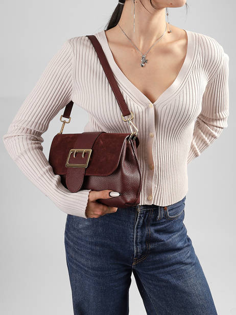 Sac Porté Main Velvet Caviar Cuir Milano Violet velvet caviar VC25114 vue secondaire 1