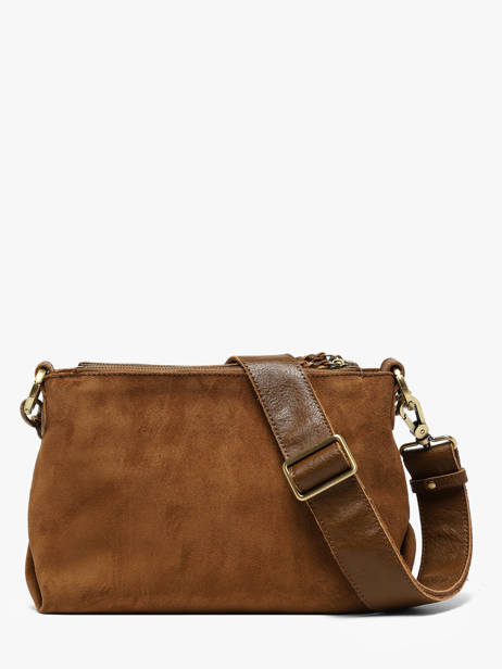 Sac Bandoulière Vintage Cuir Mila louise Marron vintage 3864VC1 vue secondaire 4