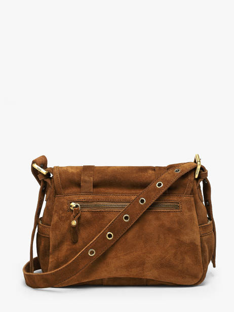 Sac Bandoulière Vintage Cuir Mila louise Marron vintage 3917V vue secondaire 4